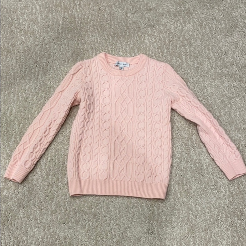 Amour Vert cable knit wool sweater size S.